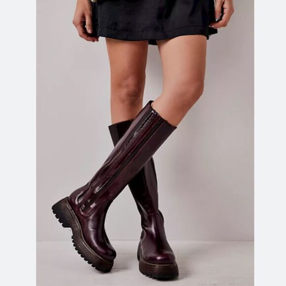 Free People Rhode Tall Platform Boots size 9.5 - Picture 1 of 10